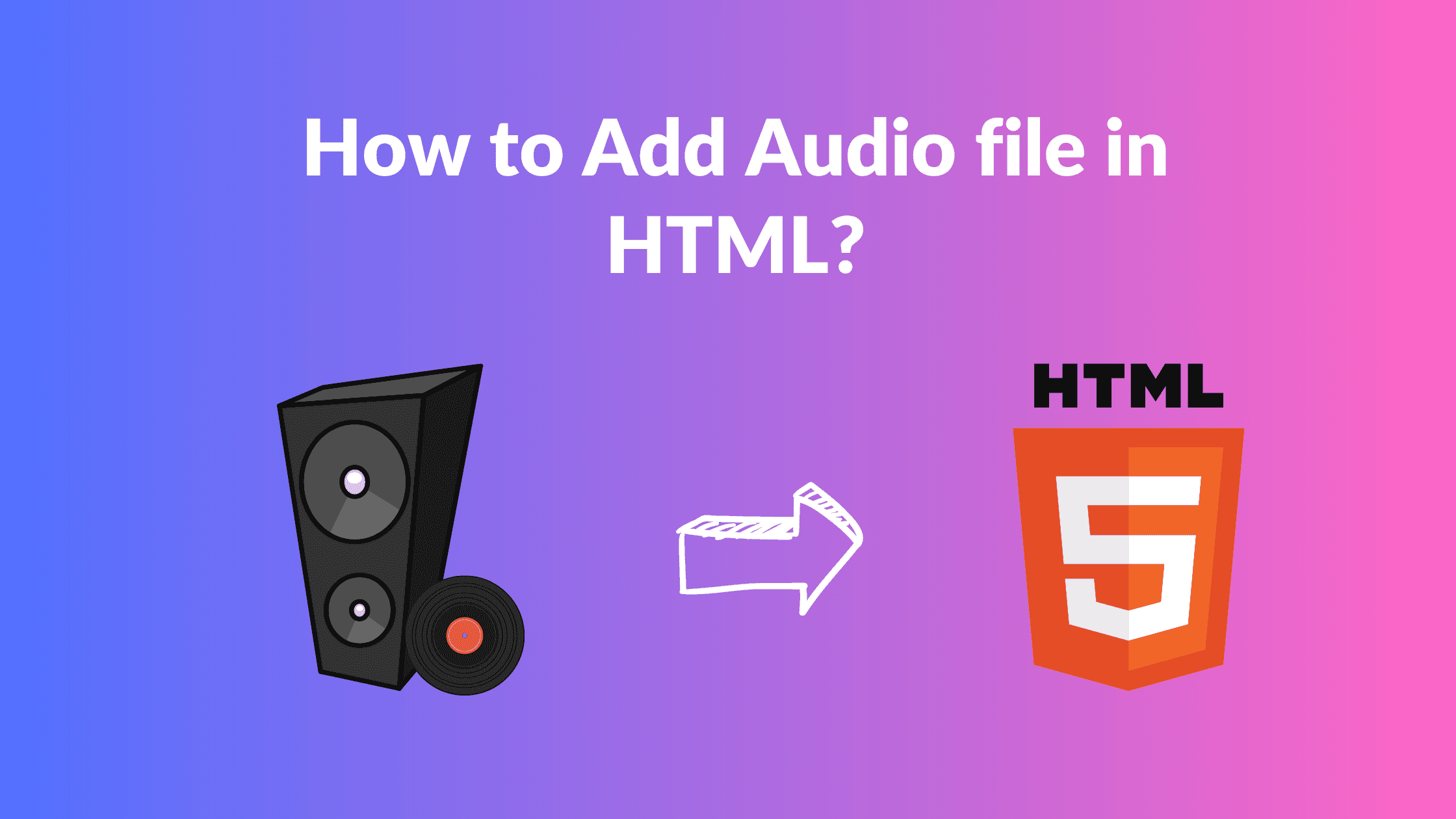 Add Audio in HTML